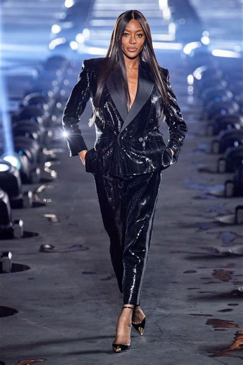 naomi campbell ysl runway|naomi campbell fashion.